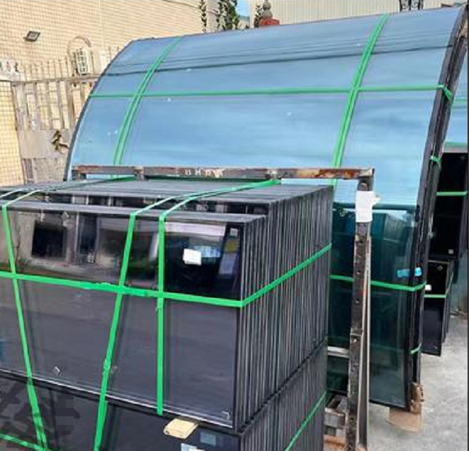 Large glass panel bending heater